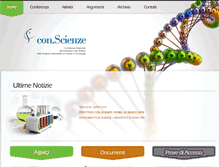 Tablet Screenshot of conscienze.it